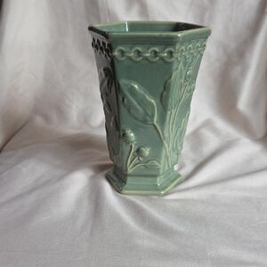 Elegant Green Ceramic Vase